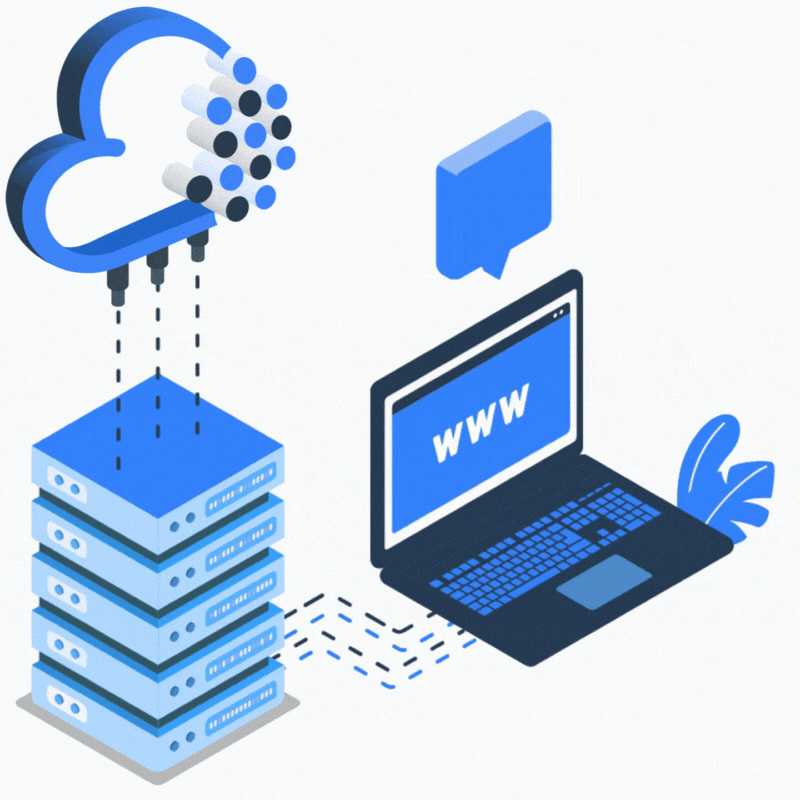 BlessHost Hero Animation